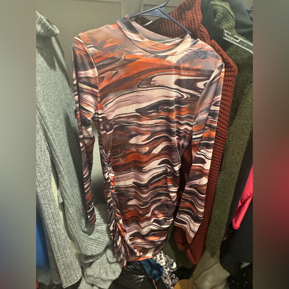 SHEIN Multicolor Patterned Dress